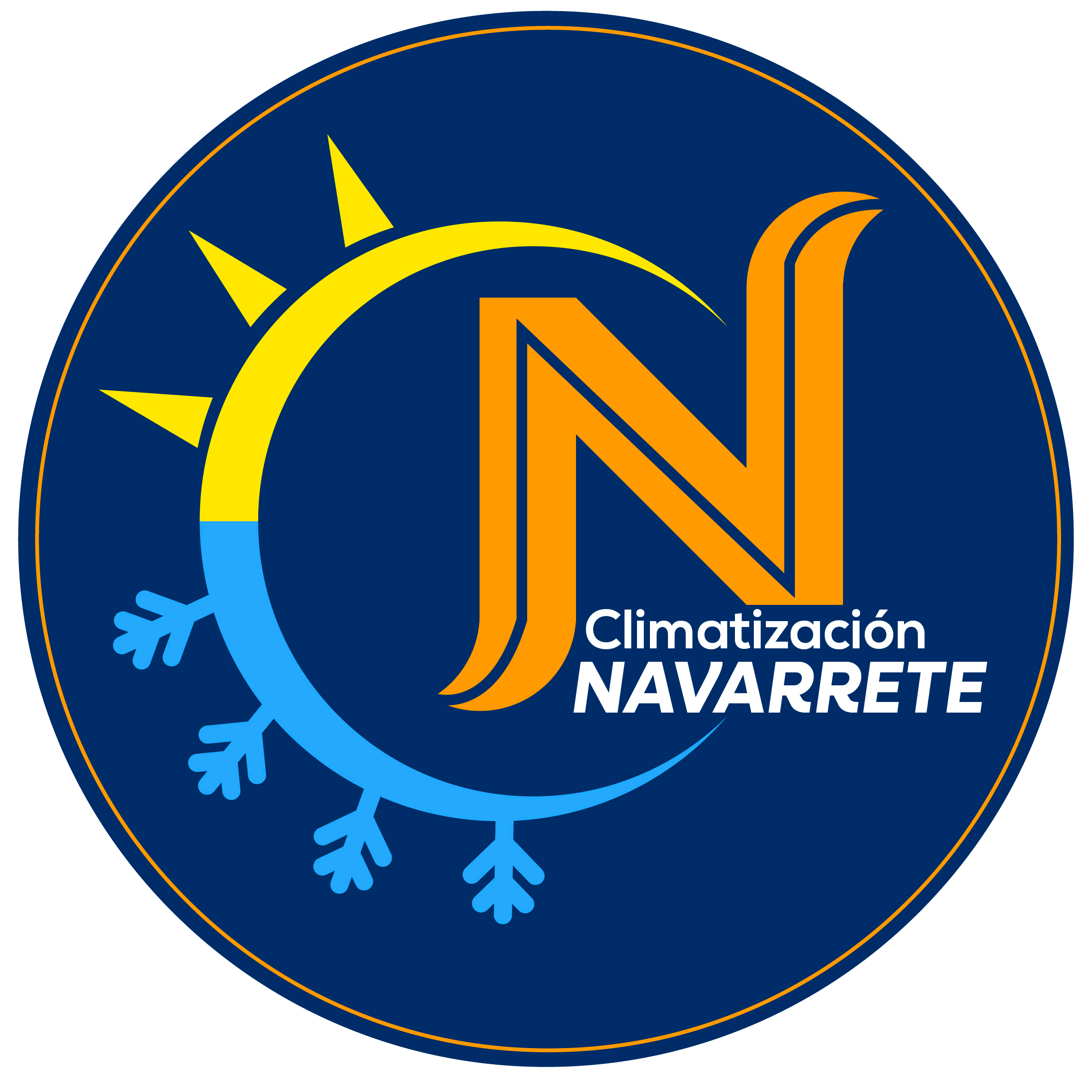 Logo Climatización Navarrete cliente de Imprecomp